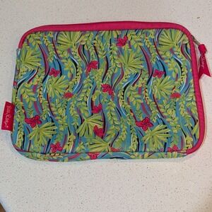 Lilly Pulitzer Tablet Sleeve 10.5x8 Small Multicolor Tropical Floral